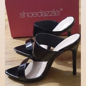 Size 11 black mule pumps